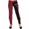 Pantalon Banned Clothing Jetsetter Trousers Rouge Tartan/Noir