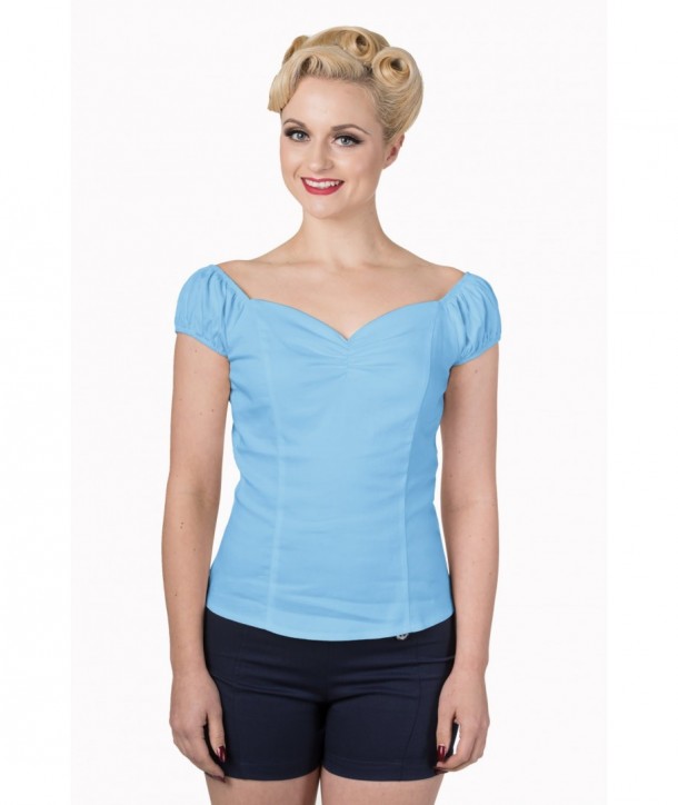 Top Banned Clothing Winnie Top Baby Bleu