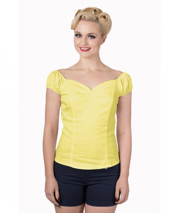 Top Banned Clothing Winnie Top Jaune