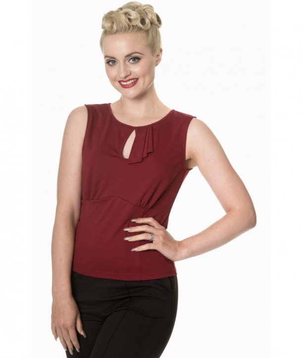 Top Banned Clothing Basic Instinct Top Bordeaux