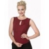 Top Banned Clothing Basic Instinct Top Bordeaux