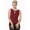 Top Banned Clothing Basic Instinct Top Bordeaux