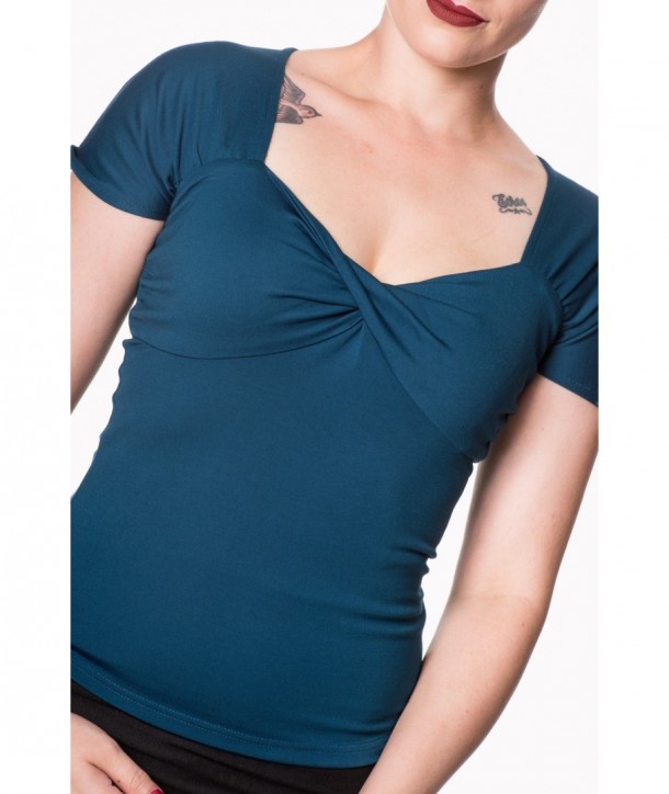 Top Banned Clothing She Who Dares Top Teal
