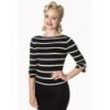 Top Banned Clothing Stripes Please! Knit Jumper Noir