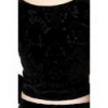 Top Banned Clothing 9 Lives Velvet Flare Sleeve Top Noir