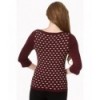 Top Banned Clothing Charming Heart Knit Top Bordeaux