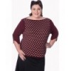 Top Banned Clothing Charming Heart Knit Top Bordeaux