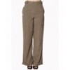 Pantalon Banned Clothing Lady Luck Wide Leg Trouser Marron