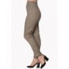 Pantalon Banned Clothing Swept Off Her Feet Slim Leg Trouser Marron