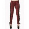 Pantalon Banned Clothing Boldy Beautiful Tartin Non Stretch Trouser Rouge Tartan