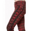 Pantalon Banned Clothing Boldy Beautiful Tartin Non Stretch Trouser Rouge Tartan