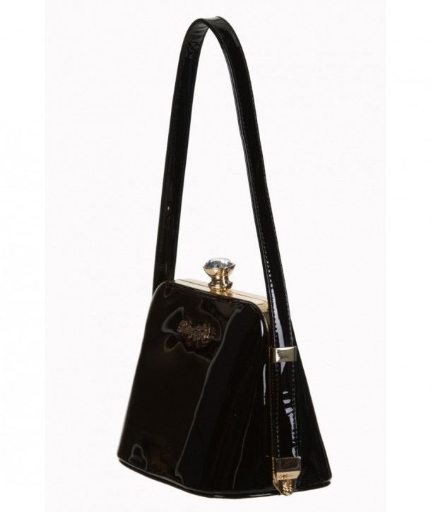 Sac Banned Clothing Dark Blooms Handbag Noir