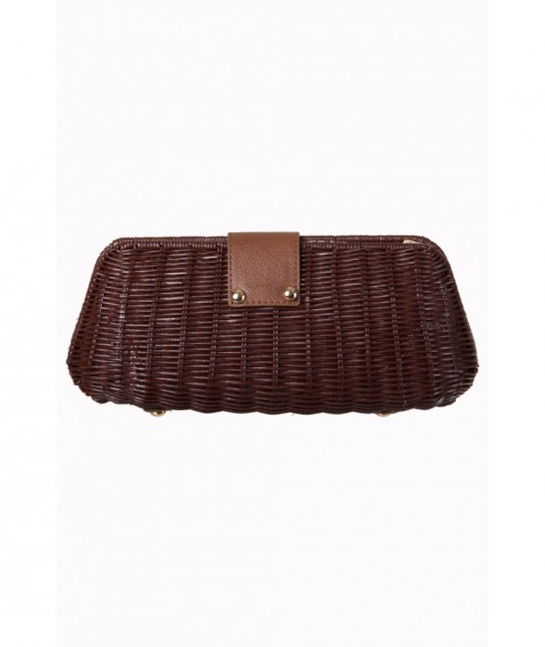 Sac Banned Clothing Lizzie Clutch Bag Marron