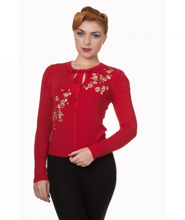 Cardigans Banned Clothing Last Dance Cropped Rouge