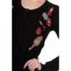 Cardigans Banned Clothing New Romantics Cropped Cardigan Noir