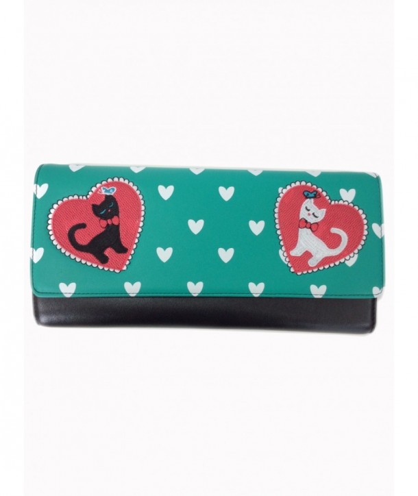 Porte Monnaie Banned Clothing Sun Dancer Clutch Purse Aqua