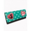 Porte Monnaie Banned Clothing Sun Dancer Clutch Purse Aqua