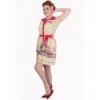 Robe Banned Clothing Hold Tight Dress Custard