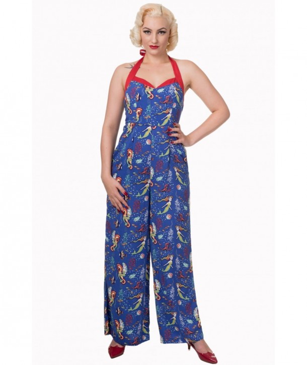 Pyjama Banned Clothing Made Of Wonder Jumpsuit Bleu