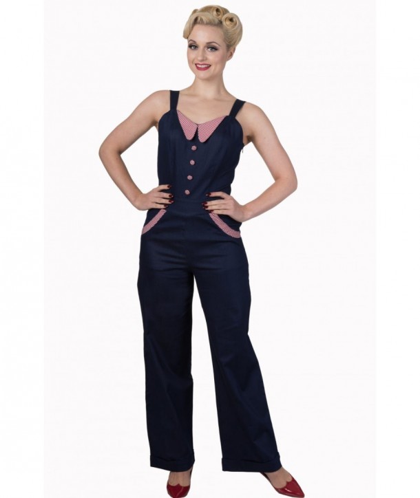 Pyjama Banned Clothing Bleuberry Hills Jumpsuit Dark/Denim