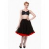 Tutu Banned Clothing Wild Fire Petticoat Noir/Rouge