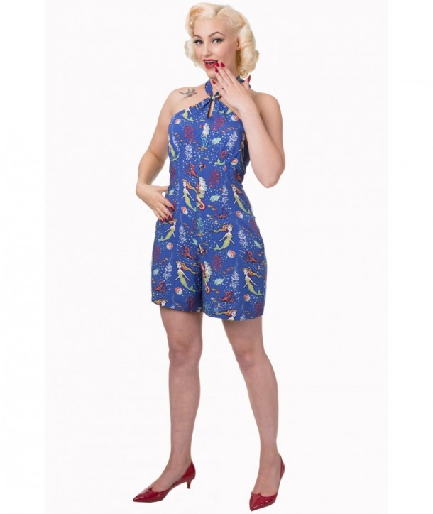 Pyjama Banned Clothing Made Of Wonder Playsuit Bleu