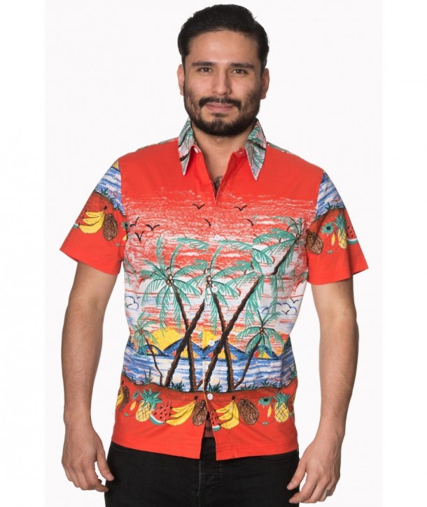 Chemise Banned Clothing Palm Springs Shirt Rust