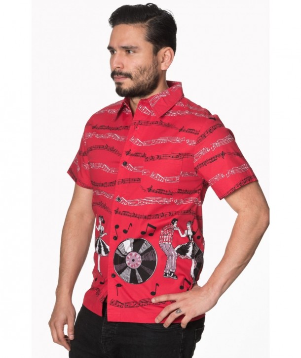 Chemise Banned Clothing Empower Shirt Rouge