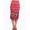 Jupe Banned Clothing Empower Pencil Skirt Rouge