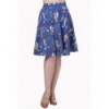 Jupe Banned Clothing Made Of Wonder Midi Skirt Bleu