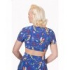 Top Banned Clothing Made Of Wonder Cropped Top Bleu