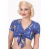 Top Banned Clothing Made Of Wonder Cropped Top Bleu