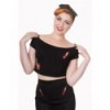 Top Banned Clothing New Romatics Cropped Top Noir