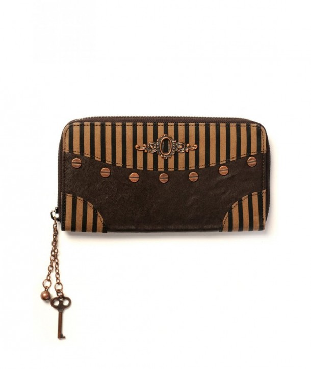 Porte Monnaie Banned Clothing Marron Stripe Wallet Marron