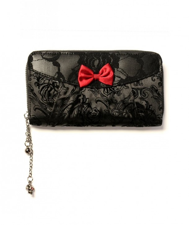 Porte Monnaie Banned Clothing Ivy Noir Lace Wallet Noir