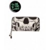 Porte Monnaie Banned Clothing Noir Skull Face Wallet Noir