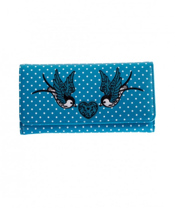 Porte Monnaie Banned Clothing Now Or Never Wallet Teal Bleu