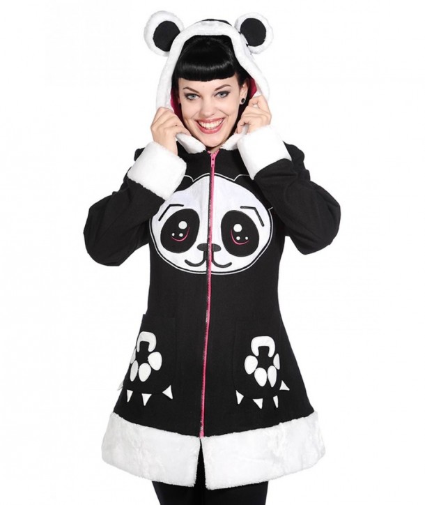 Manteau Banned Clothing Panda Face