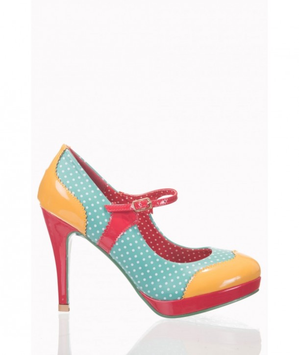 Chaussures Banned Clothing Mary Jane Aqua/Amber