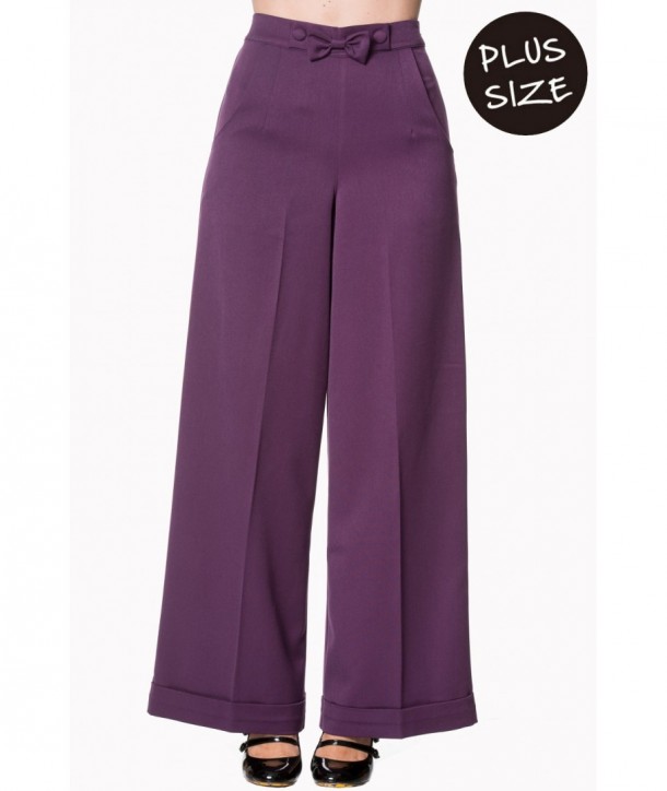 Pantalon Banned Clothing Hidden Away Aubergine