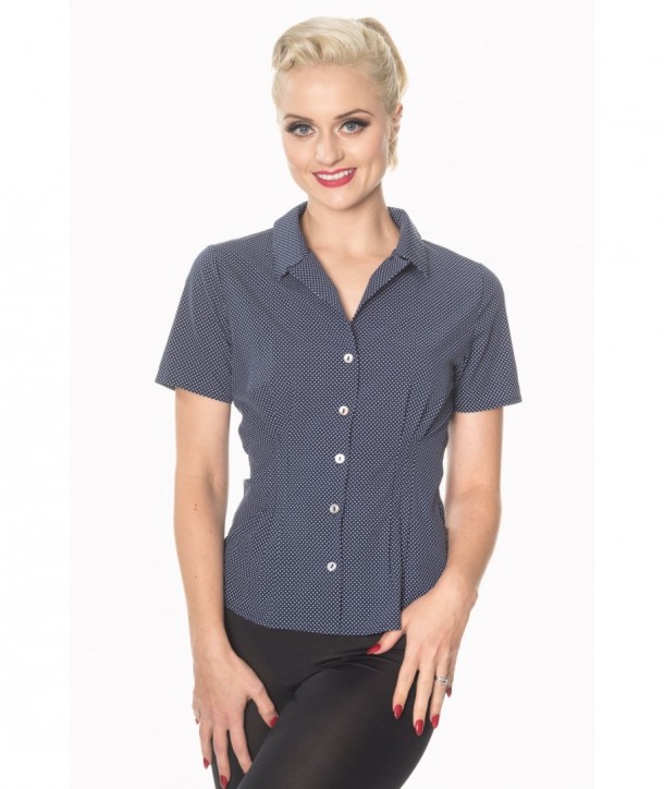 Chemise Banned Clothing Lou Lou Navy