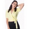 Chemise Blouse Banned Clothing Happy Days Wrap Yellow