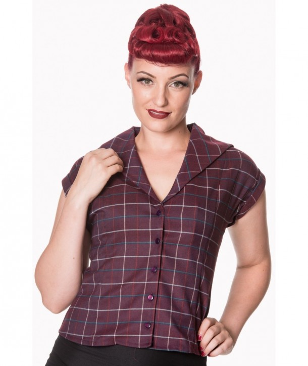 Chemise Banned Clothing Mimi Bordeaux