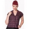 Chemise Banned Clothing Mimi Bordeaux