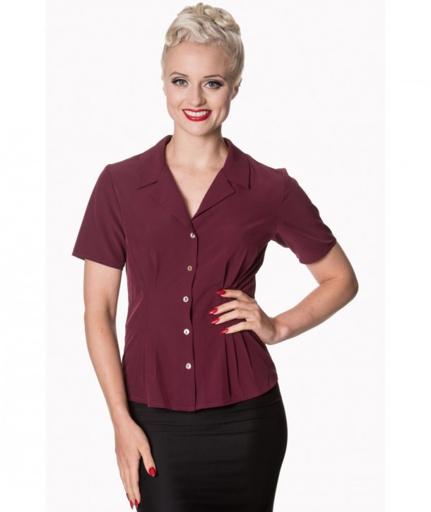 Chemise Banned Clothing Blouz Bordeaux