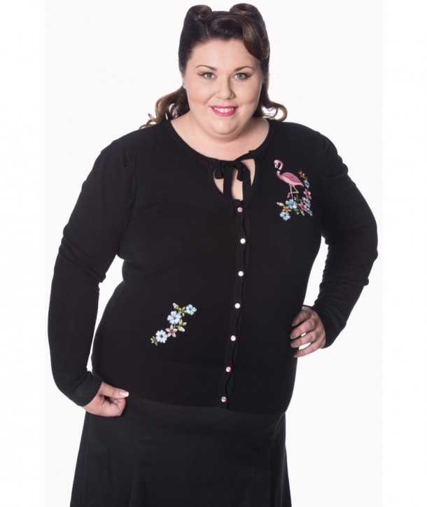 Cardigan Grande Taille Banned Clothing Flamingo