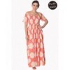 Robe Banned Clothing Crazy Daisy Smock Coral