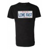 Tee Shirt Darkside Clothing Homme Live Fast Number Plate