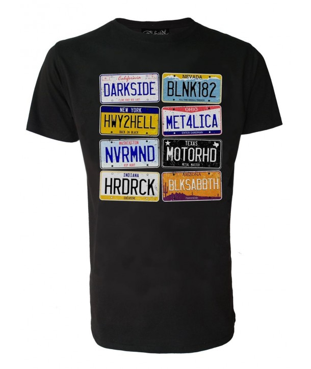 Tee Shirt Darkside Clothing Homme Rock Number Plates