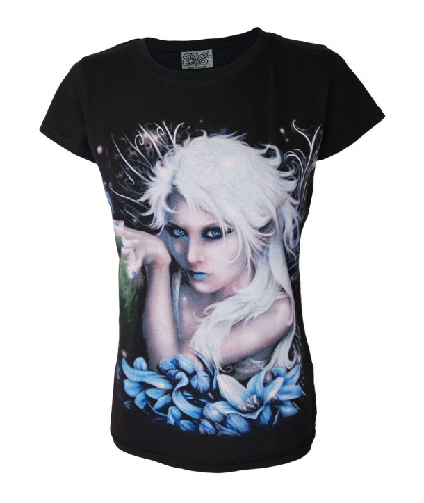 Tee Shirt Darkside Blue Flower Pixie